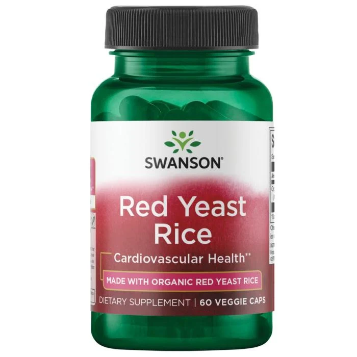 SWANSON Raudonųjų mielių ryžiai (Ekologiški JAV) 600MG, N60