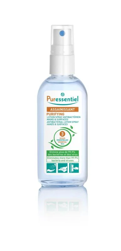 PURESSENTIEL ANTIBAKTERINIS PURŠKIKLIS RANKOMS IR PAVIRŠIAMS