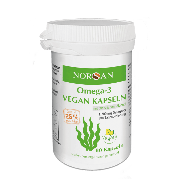 NORSAN OMEGA-3 VEGAN kapsulės, N80