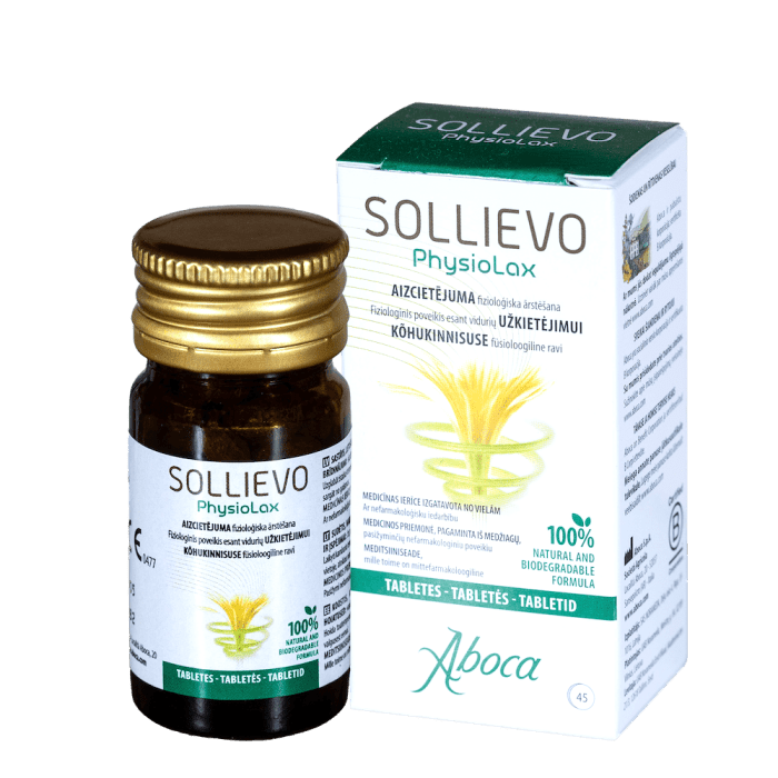 SOLLIEVO PhysioLax tabletės 420 mg N45
