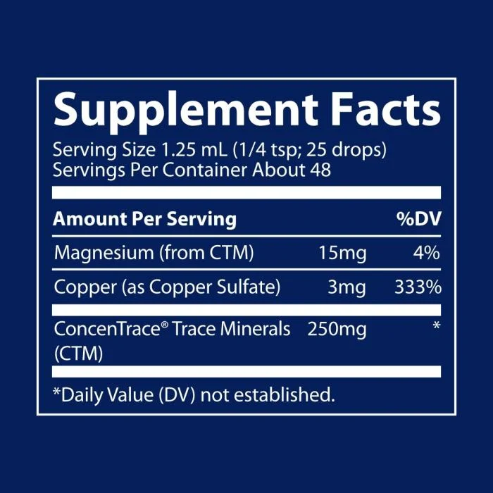 Trace Minerals, Joninis Varis - 1mg, 59 ml