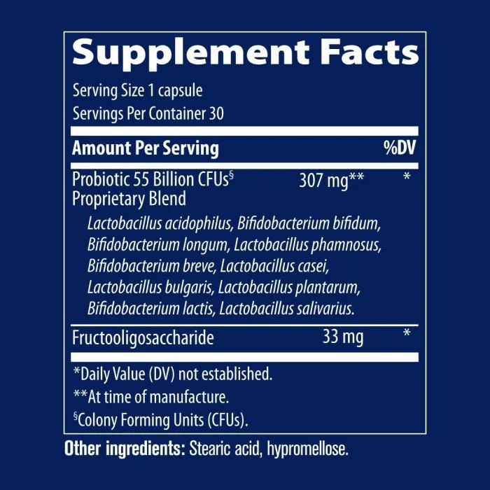Trace Minerals, Gerosios bakterijos (probiotikai) - 55 milijardai, 30 kapsulių