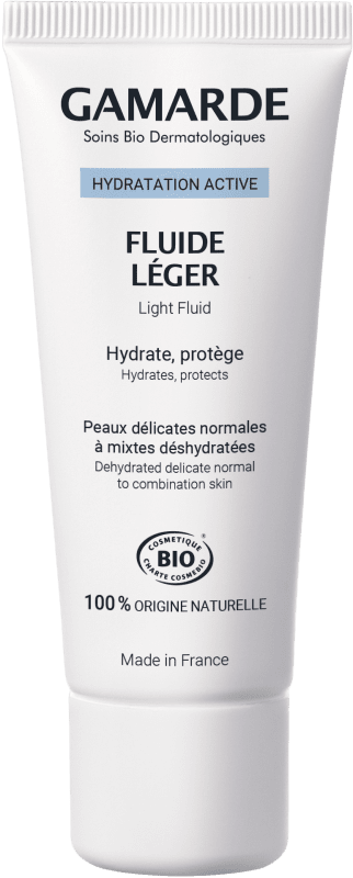 GAMARDE HYDRATATION ACTIVE LIGHT drėkinamasis veido fluidas, 40 g