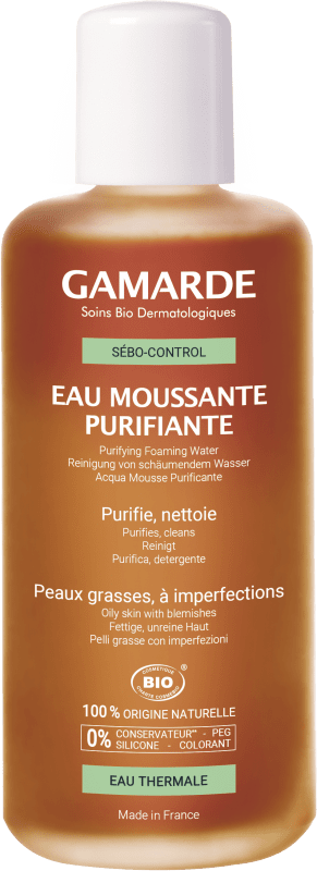 GAMARDE SEBO CONTROL putojantis valomasis veido vanduo, 200 ml
