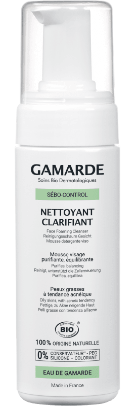 GAMARDE SEBO CONTROL valomosios veido putos, 160 ml