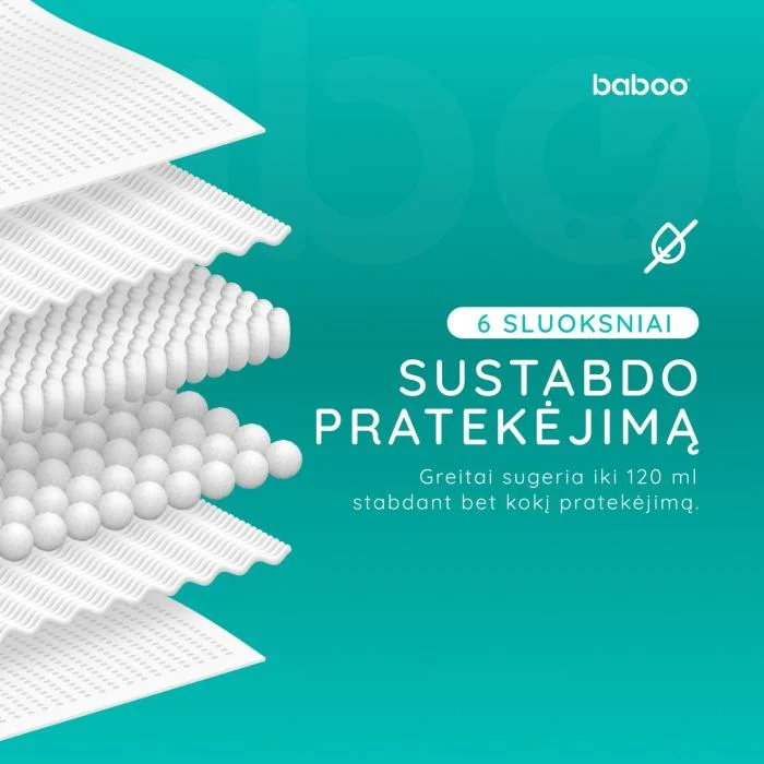 Baboo premium įklotai į liemenėlę, N60