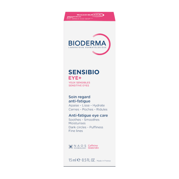 BIODERMA gelis-kremas jautriai ir pavargusiai odai aplink akis SENSIBIO EYE+, 15 ml