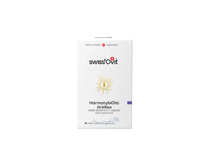 SWISSOVIT Harmonybiotic gerosios bakterijos, kapsulės, N30