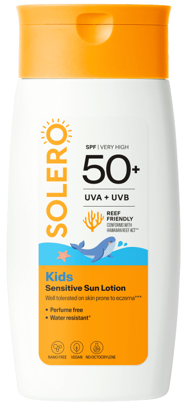 SOLERO KIDS SENSITIVE SUN LOSJONAS SPF50+ nuo 6 mėn, 200 ml