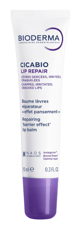 BIODERMA balzamas suskeldėjusioms, sudirgusioms, sutrūkinėjusioms lūpoms, CICABIO LIP REPAIR, 10 ml