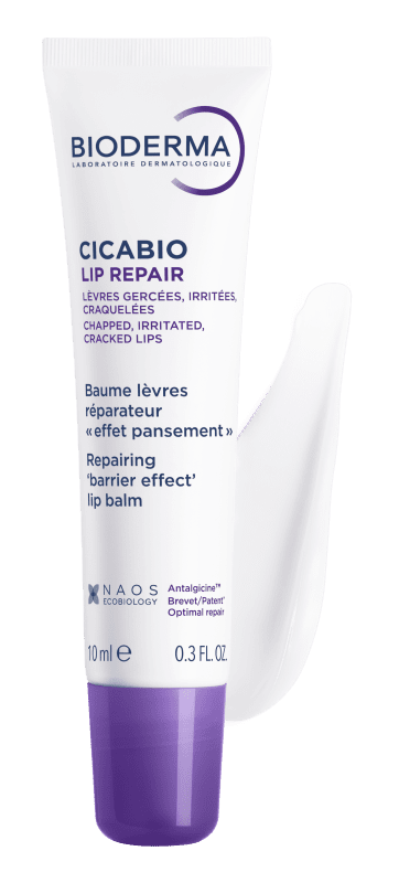 BIODERMA balzamas suskeldėjusioms, sudirgusioms, sutrūkinėjusioms lūpoms, CICABIO LIP REPAIR, 10 ml