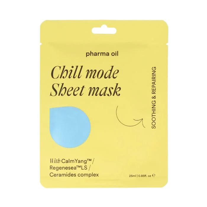 PHARMA OIL Lakštinė veido kaukė Chill mode, 25 ml