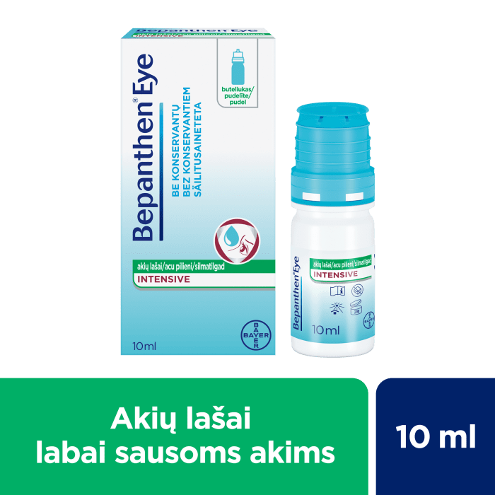 BEPANTHEN Eye Intensive akių lašai 10 ml