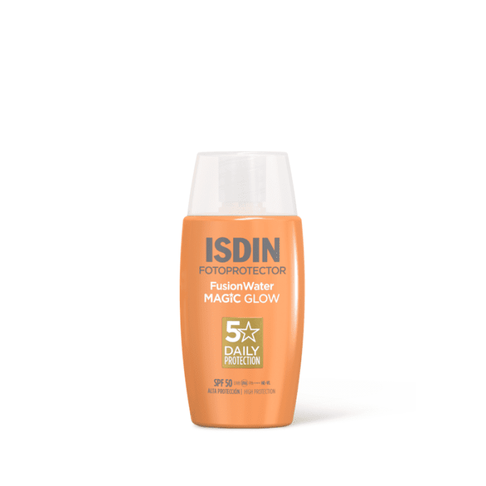 ISDIN, FUSION WATER MAGIC GLOW SPF50 veido emulsija, 50ml