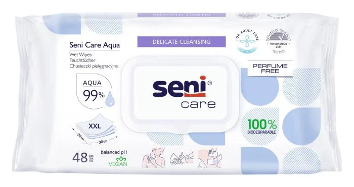 SENI Care Aqua drėgnos servetėlės N48