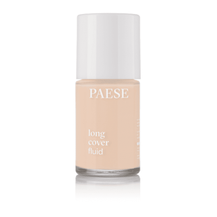 PAESE Long Cover Fluid Liquid ilgai dengiantis skystas makiažo pagrindas, 0 spalva, 30 ml