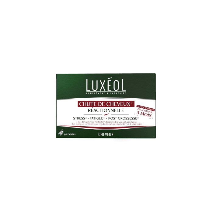 LUXEOL maisto papildai reaktyviam plaukų slinkimui (3 mėnesių prohgrama) N90