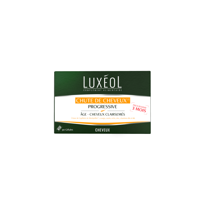 LUXEOL maisto papildai progresuojančiam plaukų slinkimui (3 mėnesių programa) N90