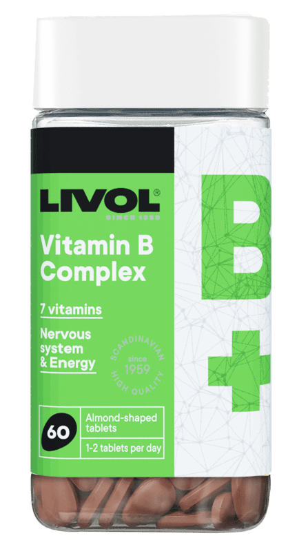 LIVOL B grupės vitaminų kompleksas, N60
