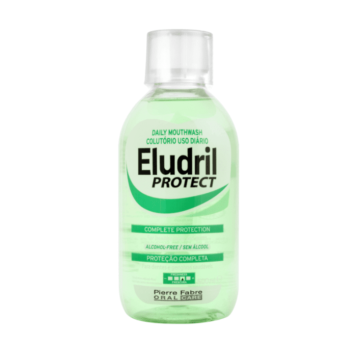 ELUDRIL kasdienis burnos skalavimo skystis nuo apnašų PROTECT, nuo 12 m., 500 ml