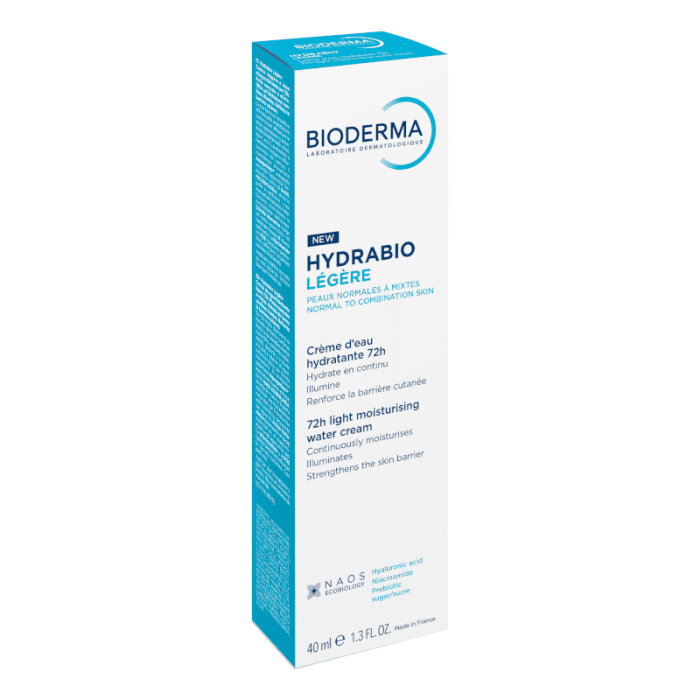 BIODERMA drėkinantis veido kremas normaliai, mišriai odai HYDRABIO LÉGÈRE, 40 ml