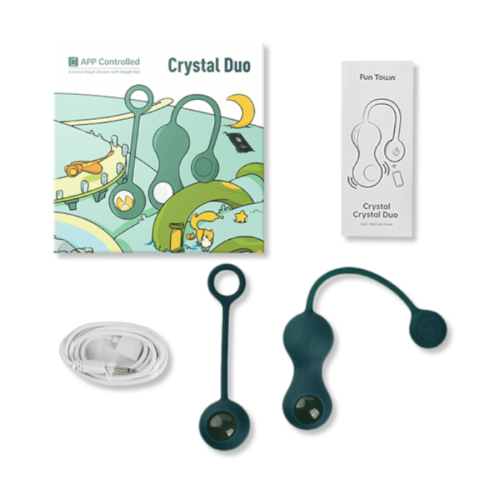 MAGIC MOTION Crystal Duo vaginalinių kamuoliukų rinkinys