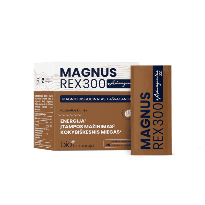 BIOFARMACIJA MAGNUS REX 300 + Ashwagandha 300, N26