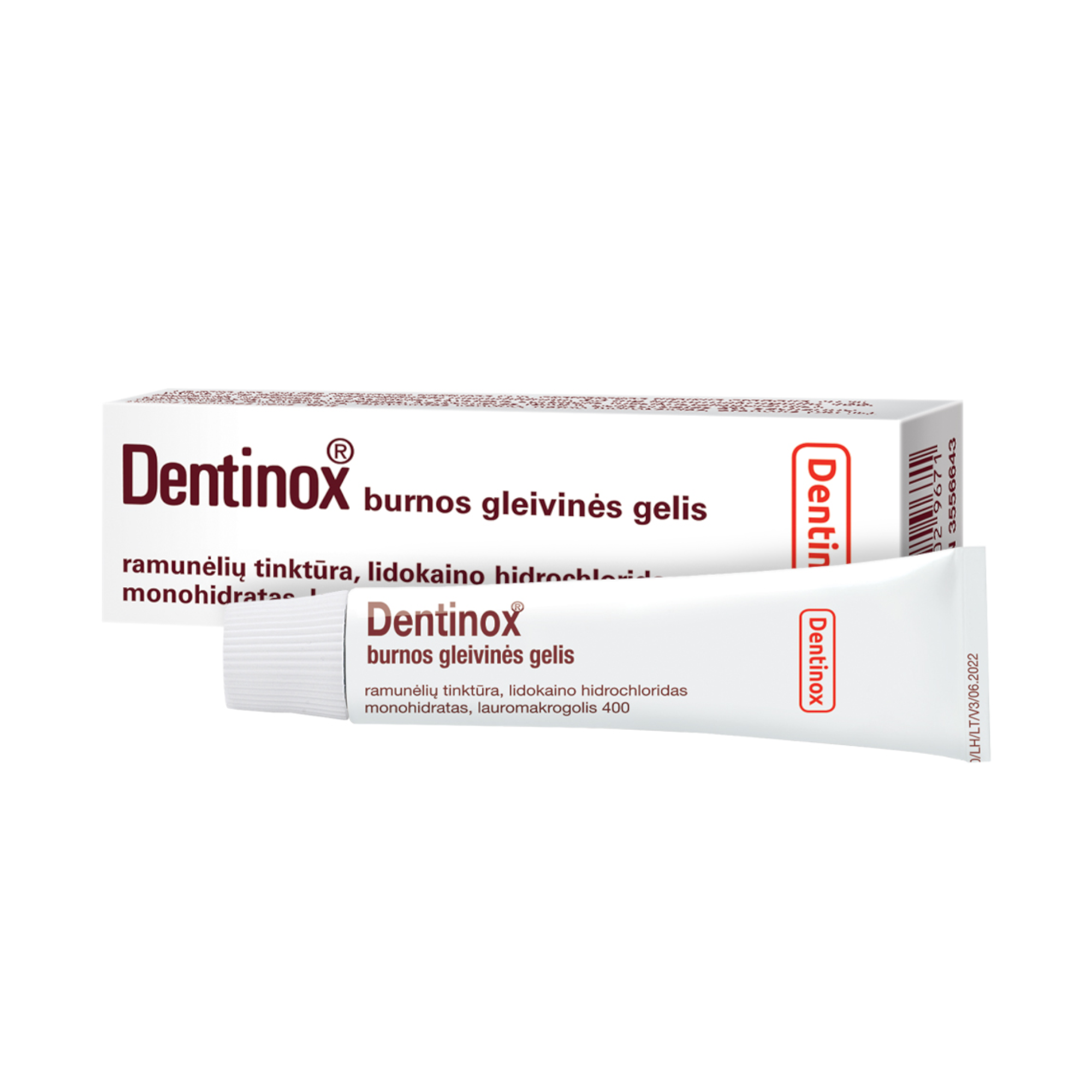 Dentinox burnos gleivinės gelis 10 g