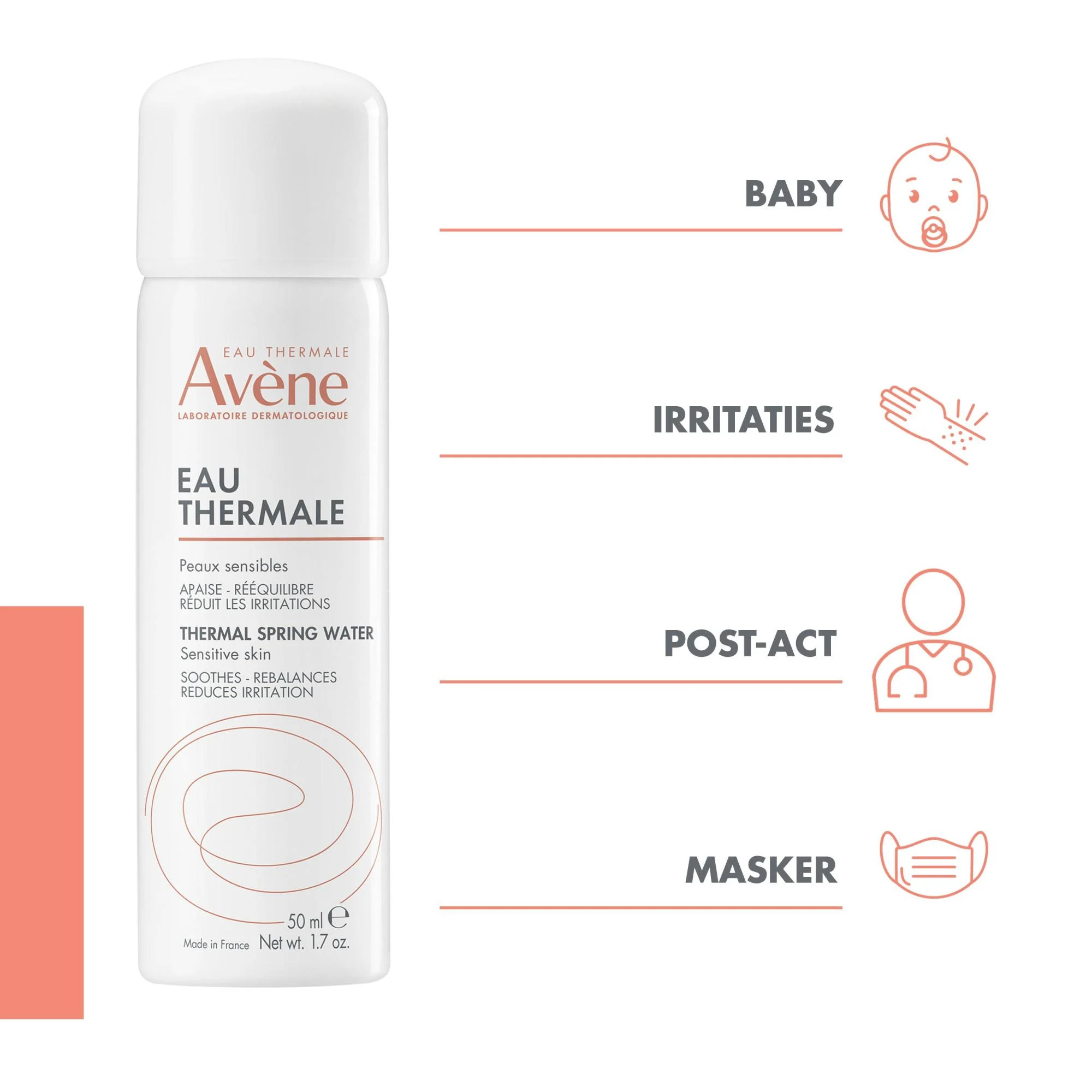 AVENE EAU THERMALE terminis šaltinio vanduo, 50 ml