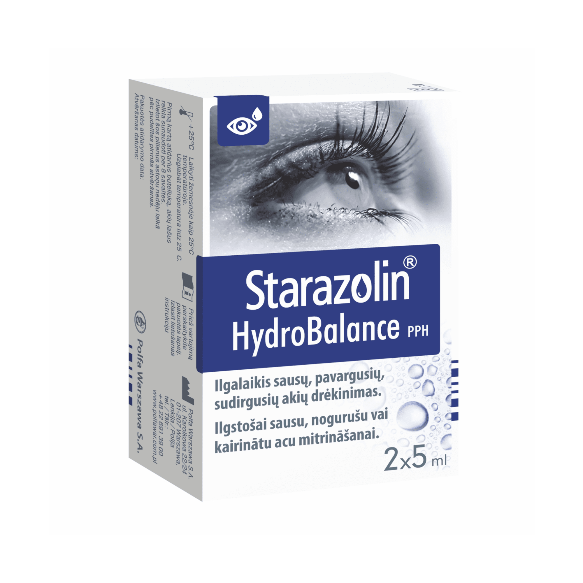 Starazolin HydroBalance PPH drėkinamieji akių lašai 5 ml, N2