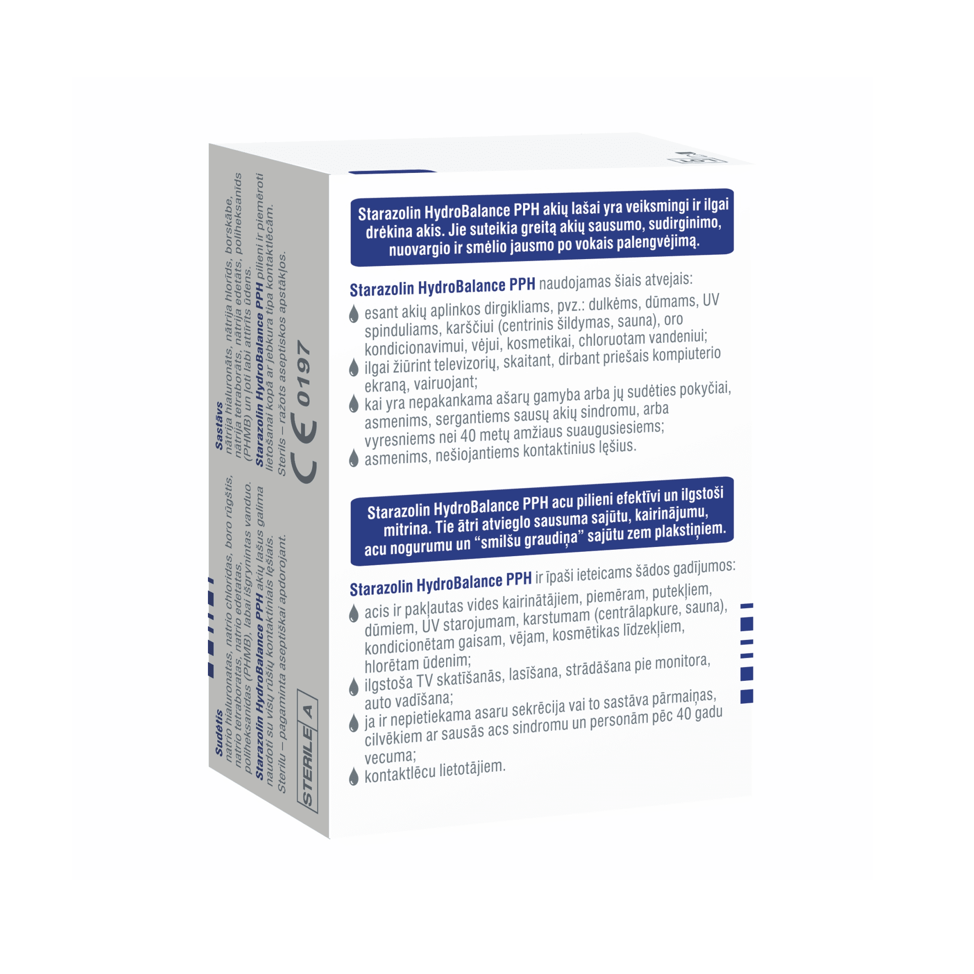 Starazolin HydroBalance PPH drėkinamieji akių lašai 5 ml, N2
