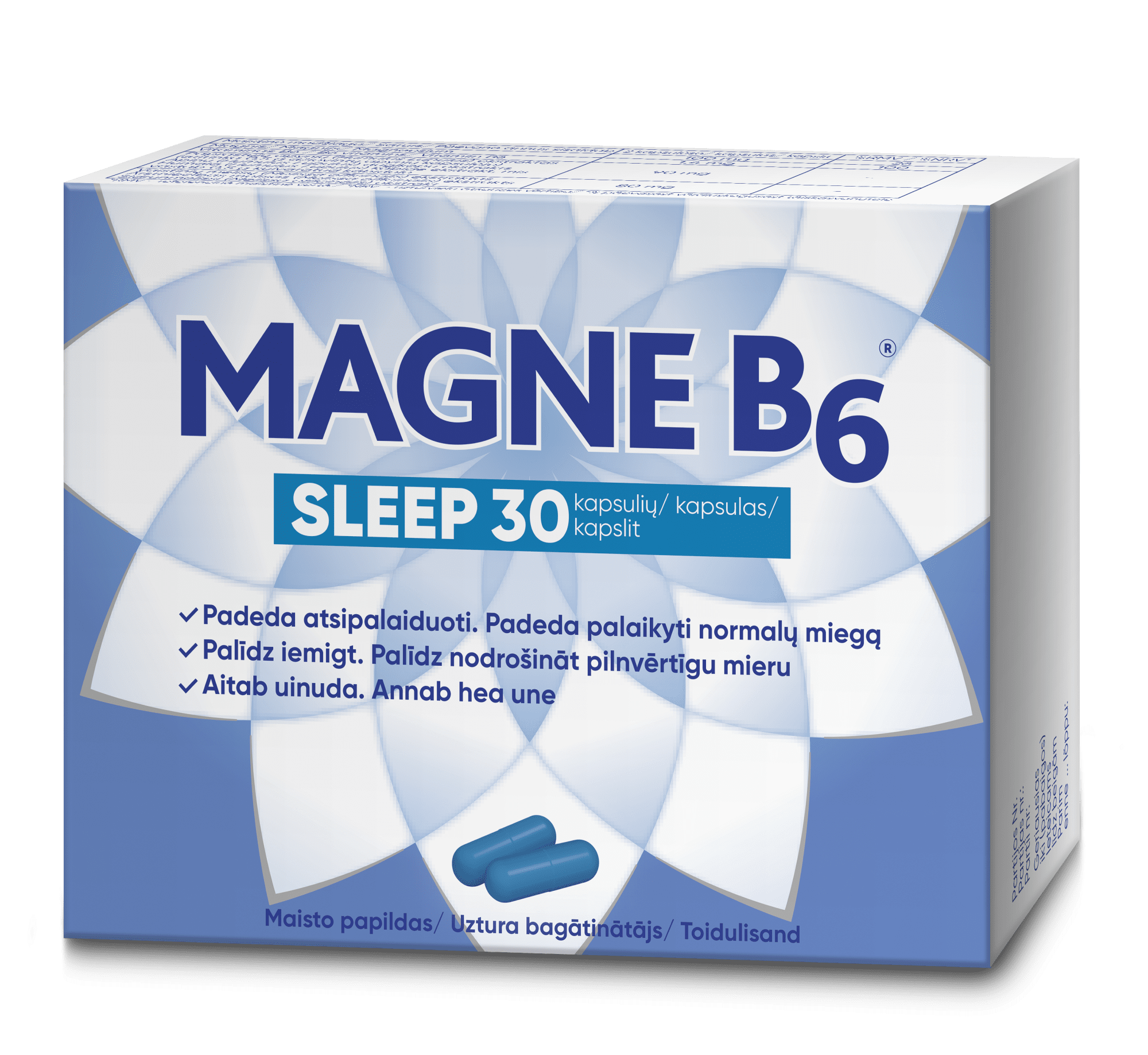 MAGNE B6 Sleep kapsulės N30