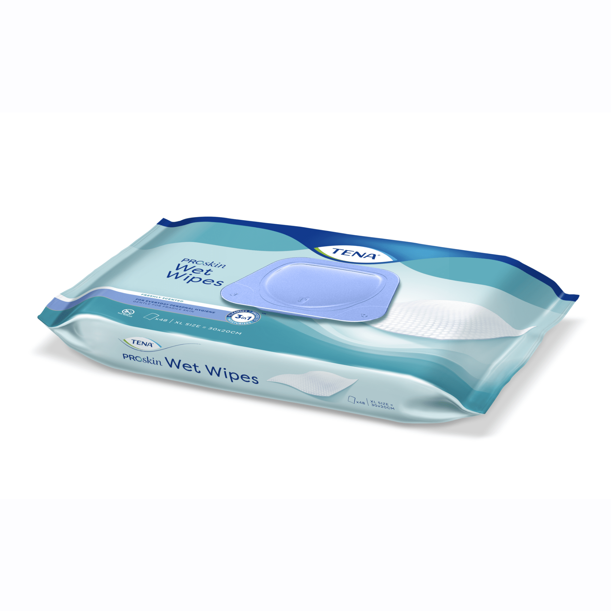 Drėgnosios servetėlės TENA Wet Wipes, 48 vnt.