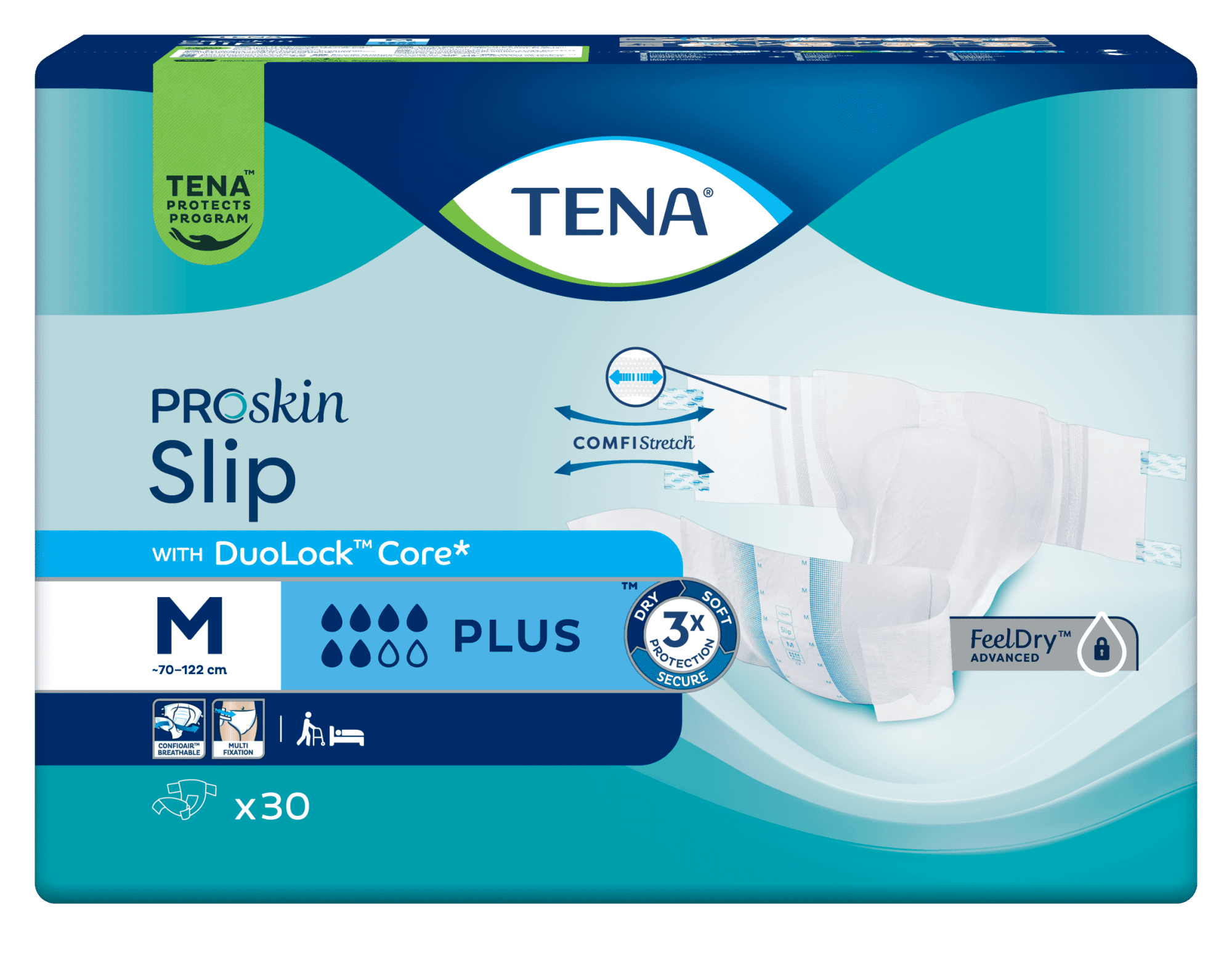 TENA Slip Plus Anatominės sauskelnės, M, N30