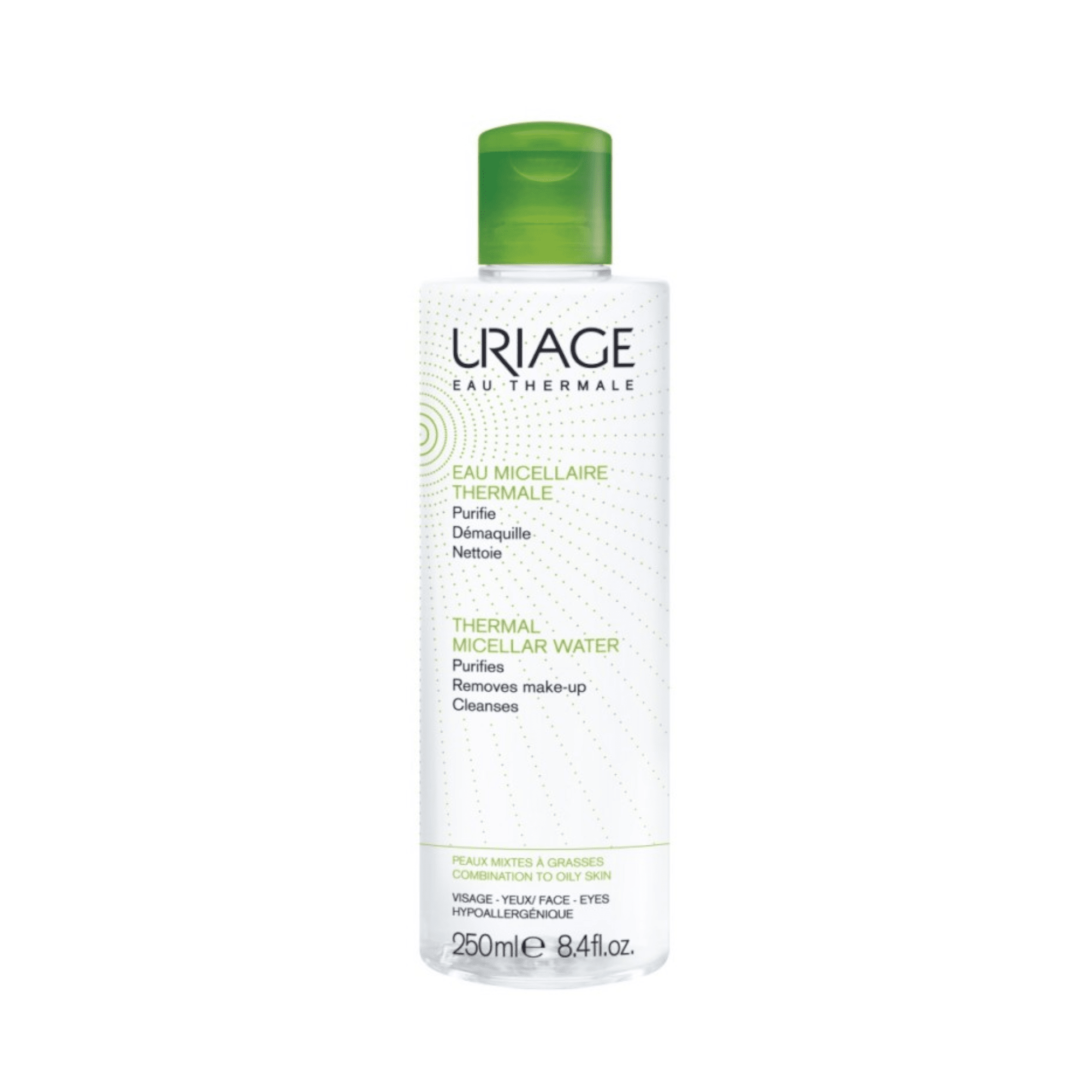 Uriage micelinis valomasis vanduo mišriai-riebiai odai 250 ml