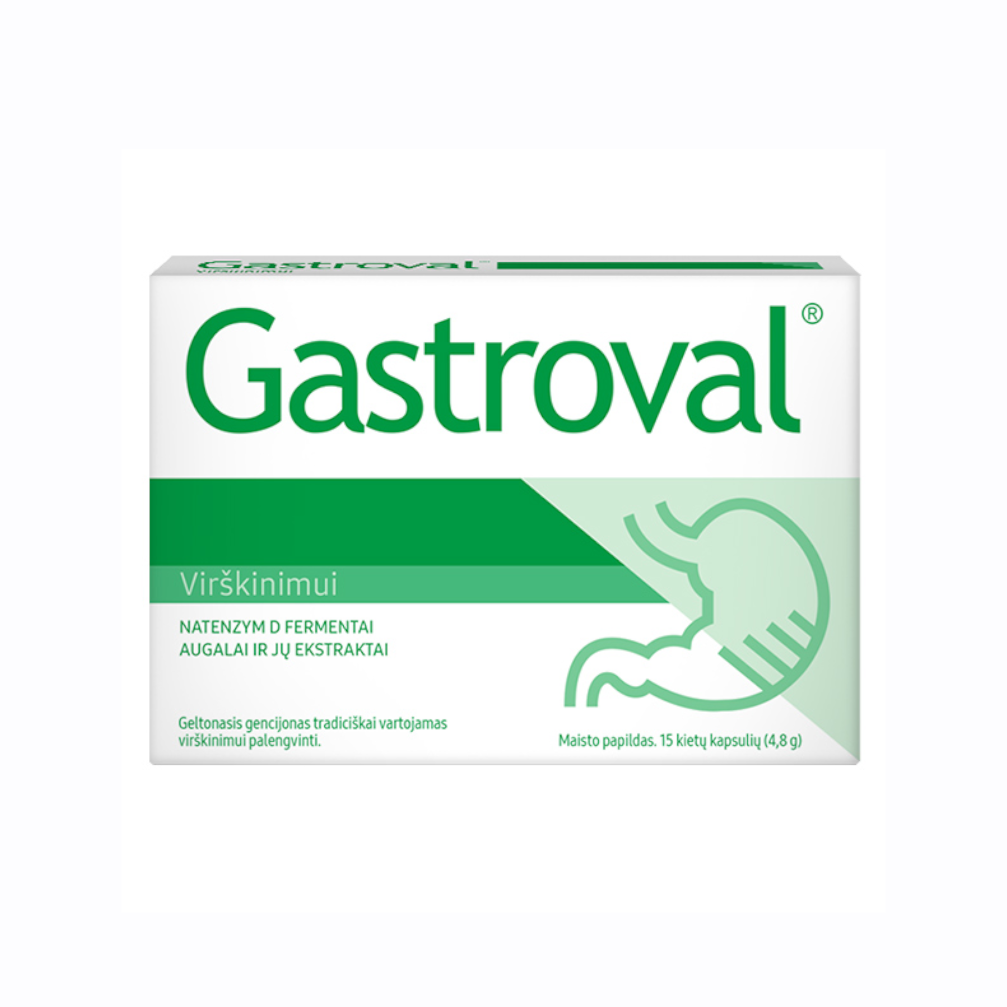 Gastroval kietosios kapsulės N15