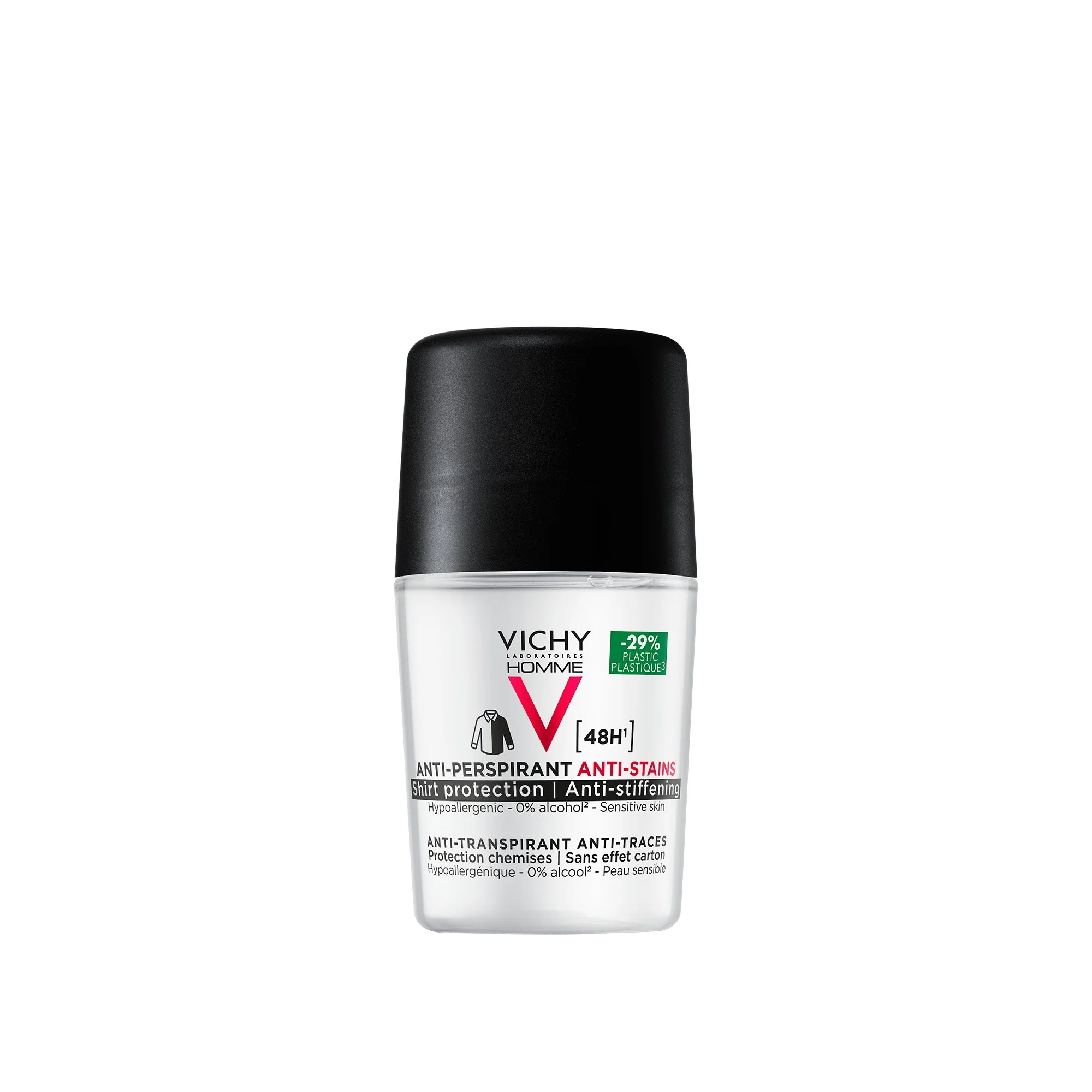 VICHY HOMME 48 val. antiperspirantas nuo prakaito dėmių vyrams, 50 ml