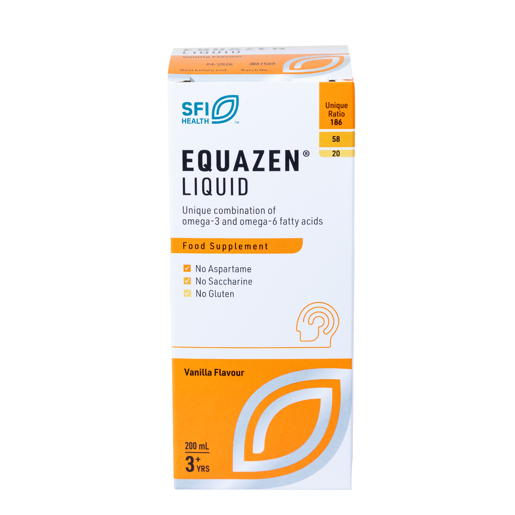 Equazen Eye Q vanilės skonio skystis 200 ml