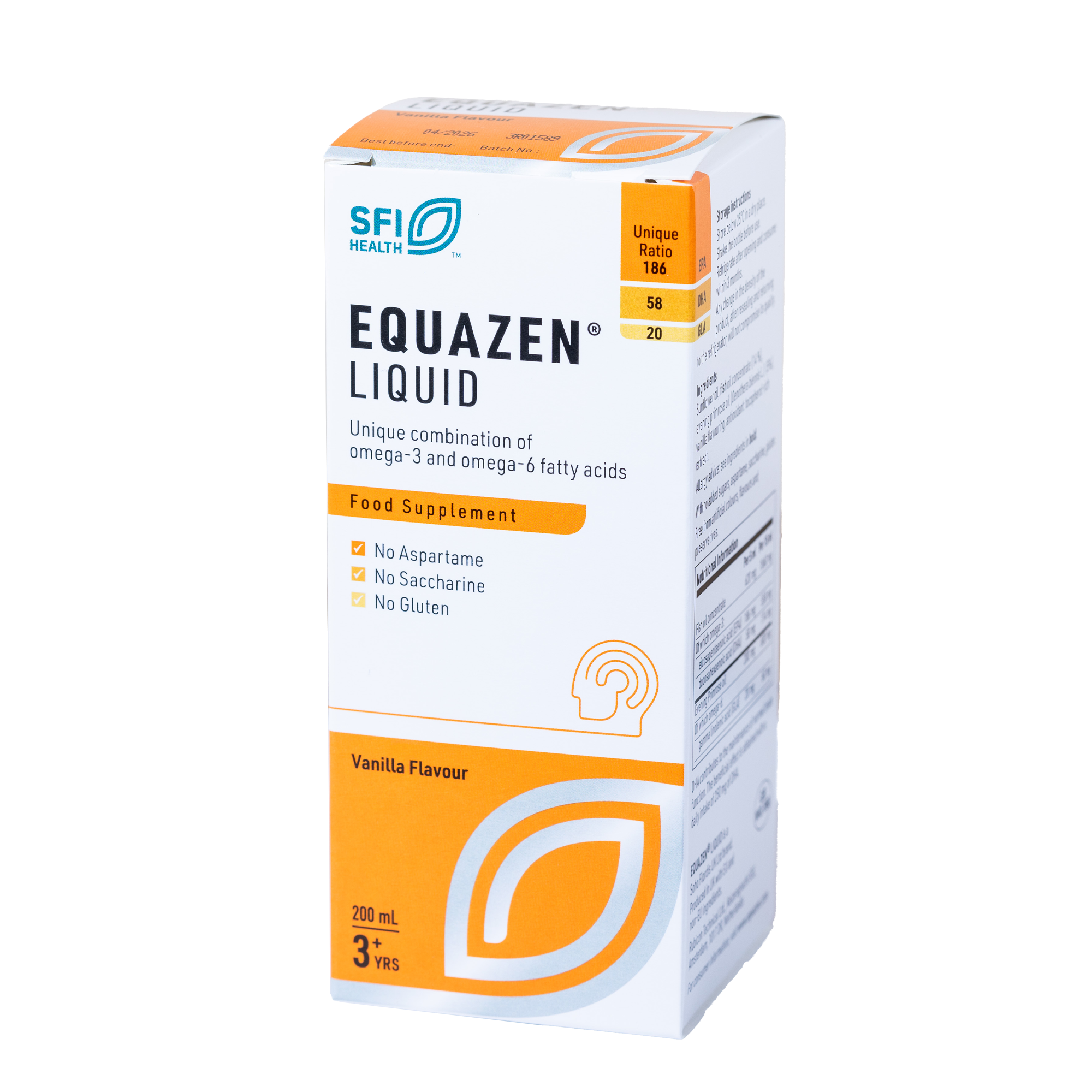 Equazen Eye Q vanilės skonio skystis 200 ml