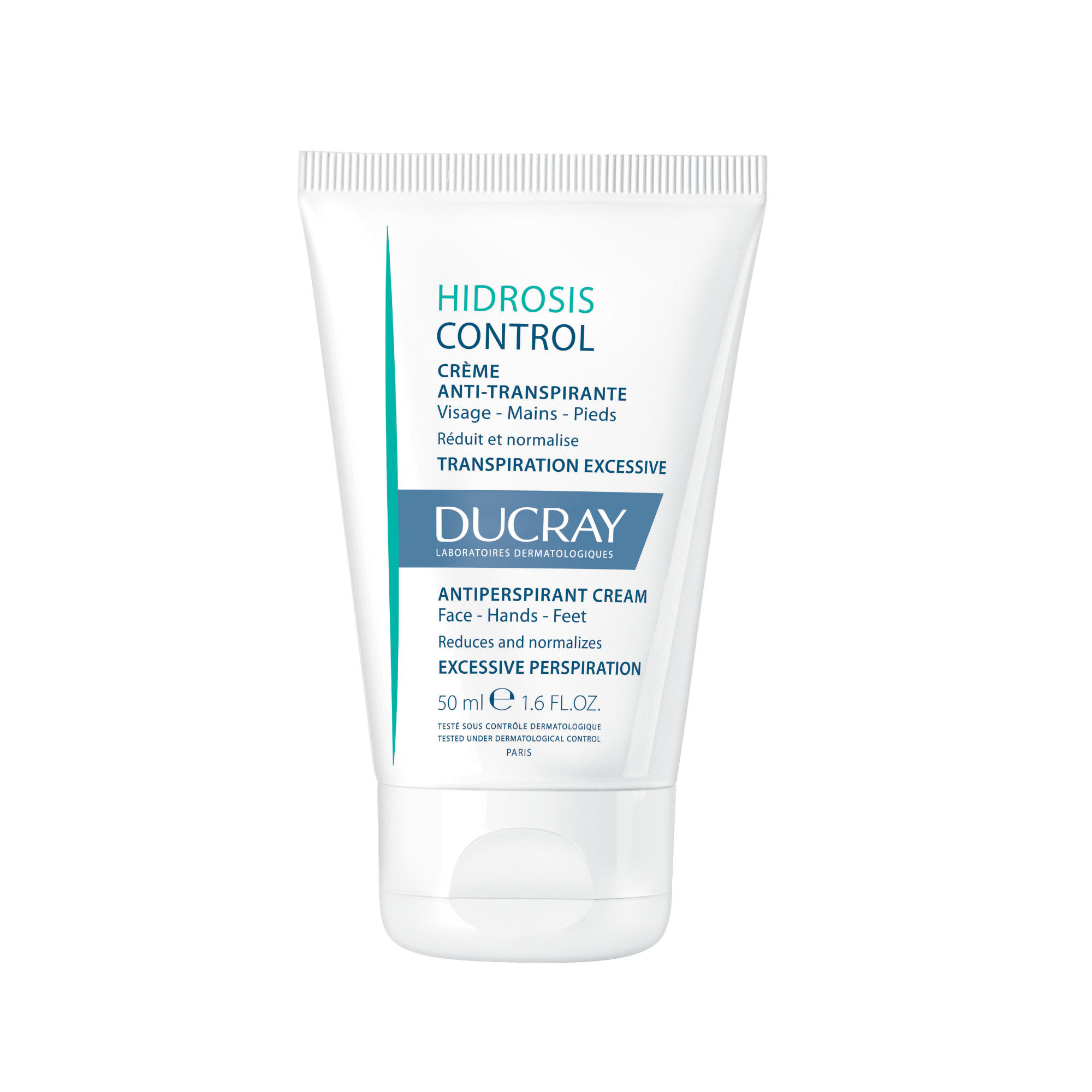 DUCRAY veido, rankų ir pėdų kremas nuo gausaus prakaitavimo HIDROSIS 50 ml