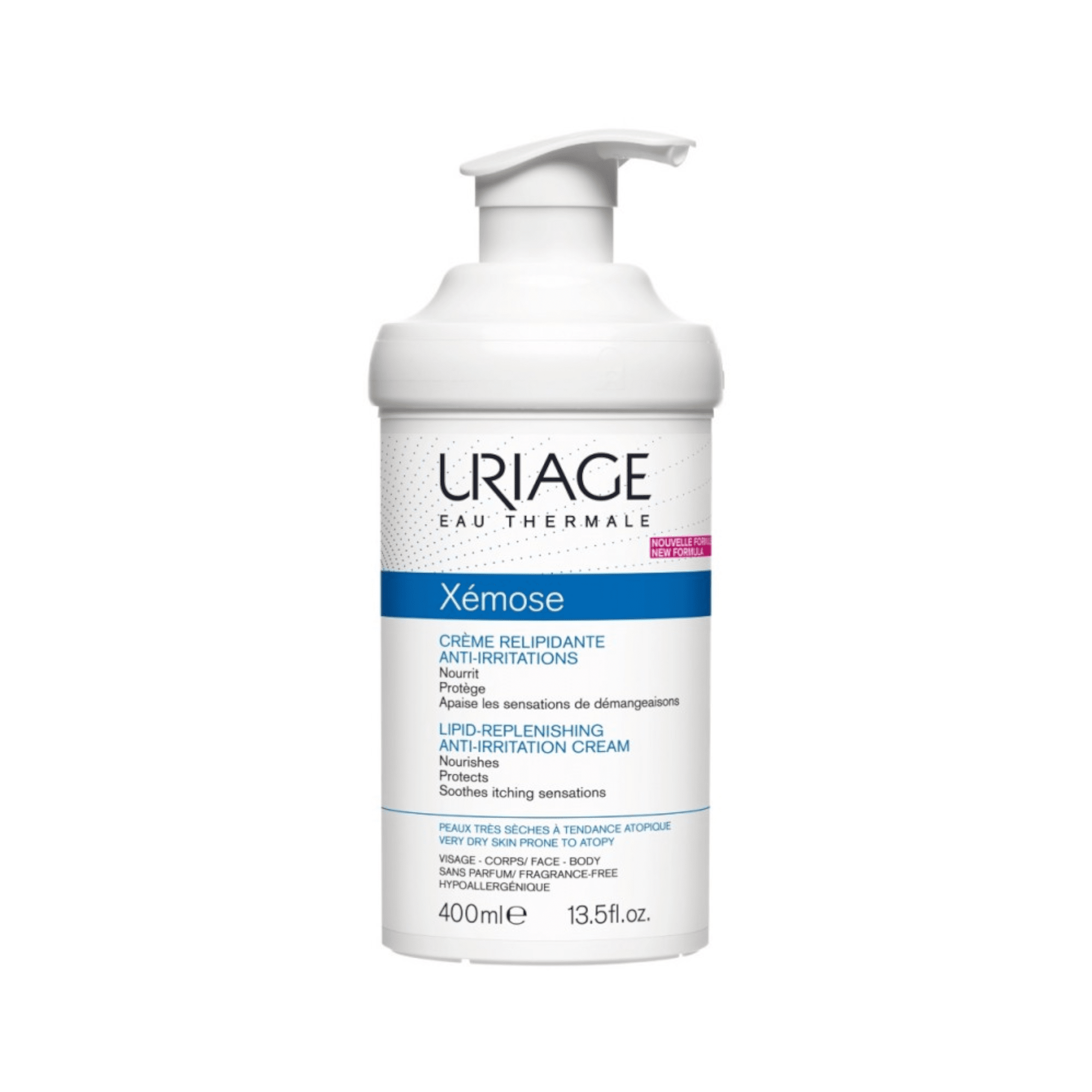 Uriage universalus minkštinamasis kremas su dozatoriumi XEMOSE 400 ml