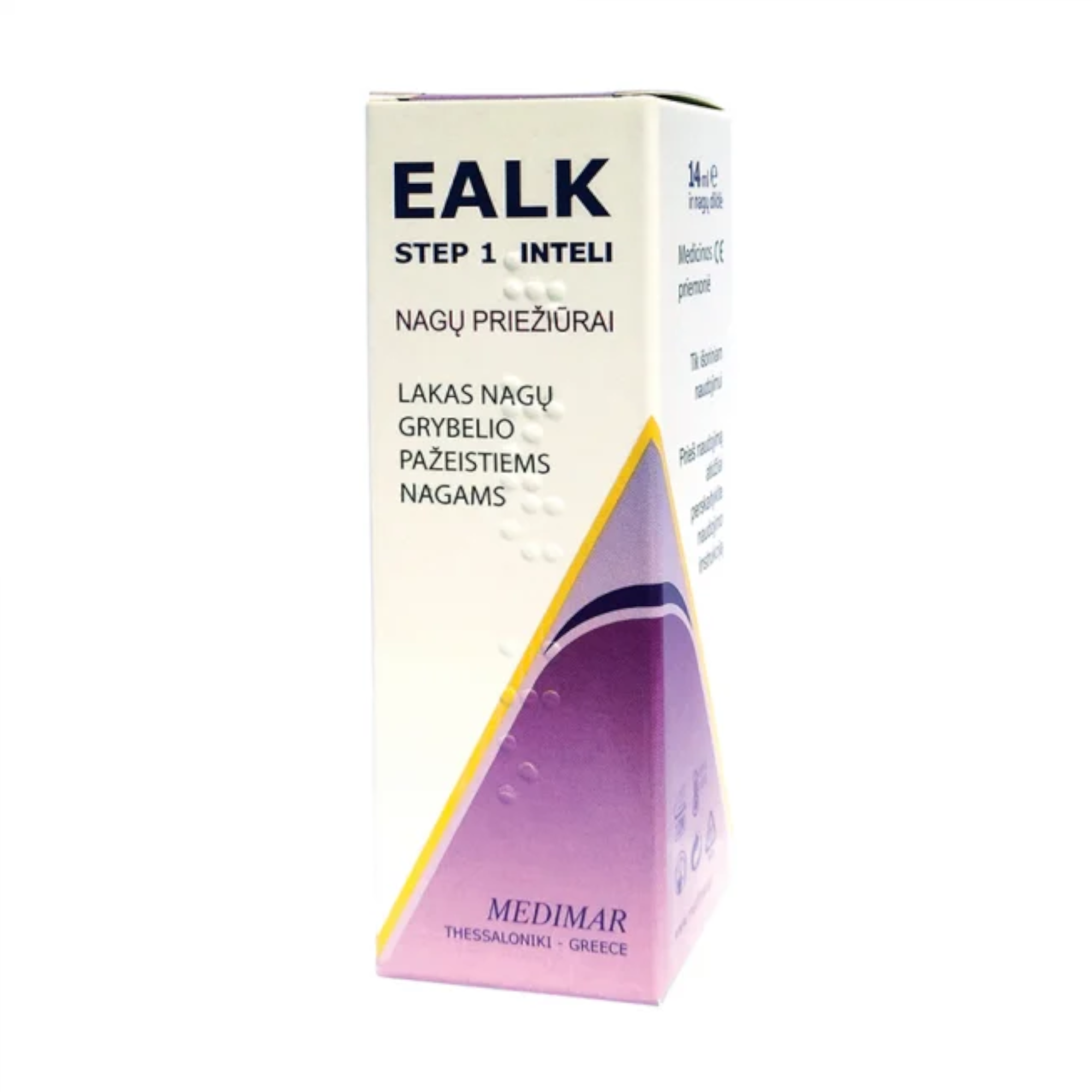 EALK STEP 1 INTELI priemonė nagų grybelio pažeistiems nagams 14 ml