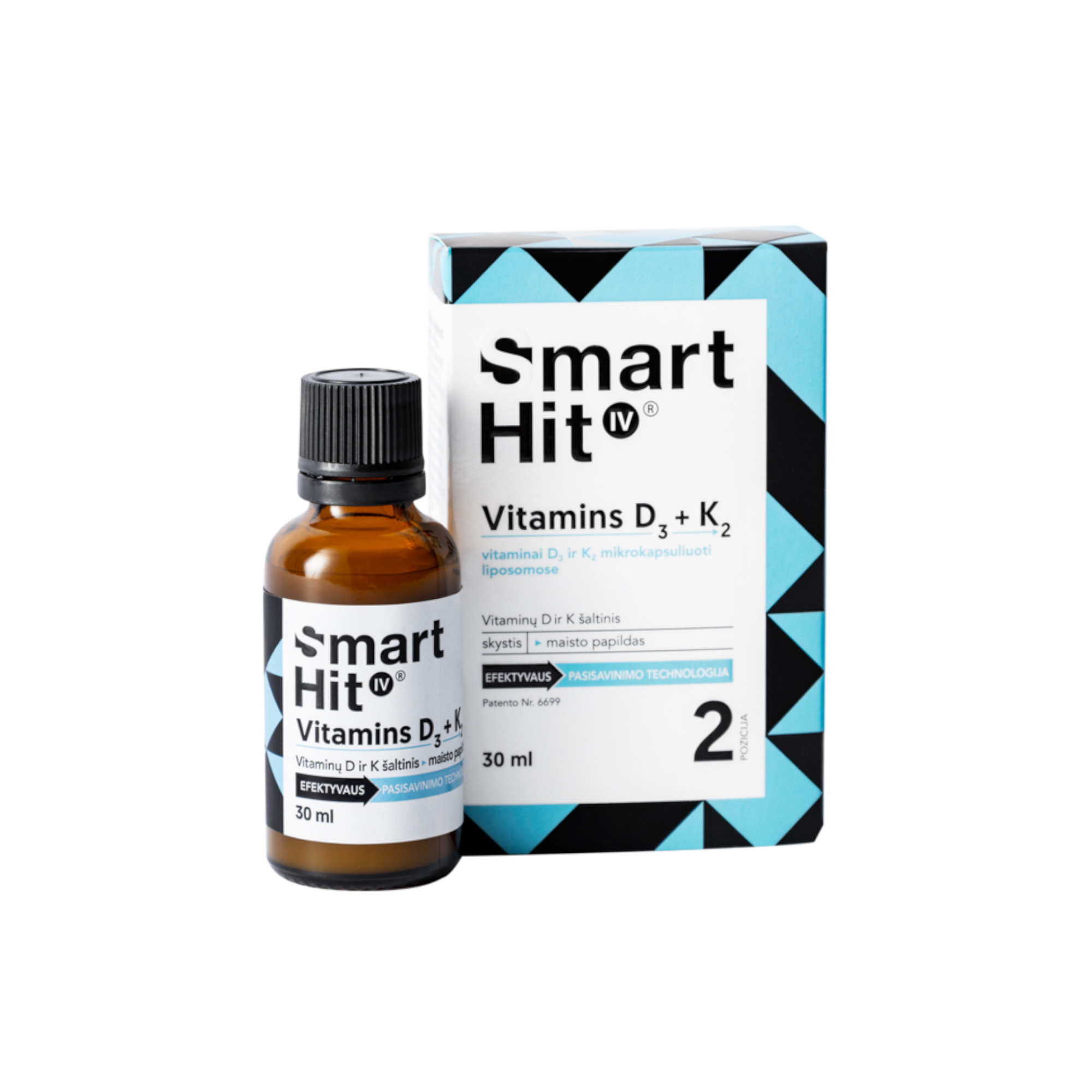SMARTHIT IV Vitamins D3 + K2, 30 ml