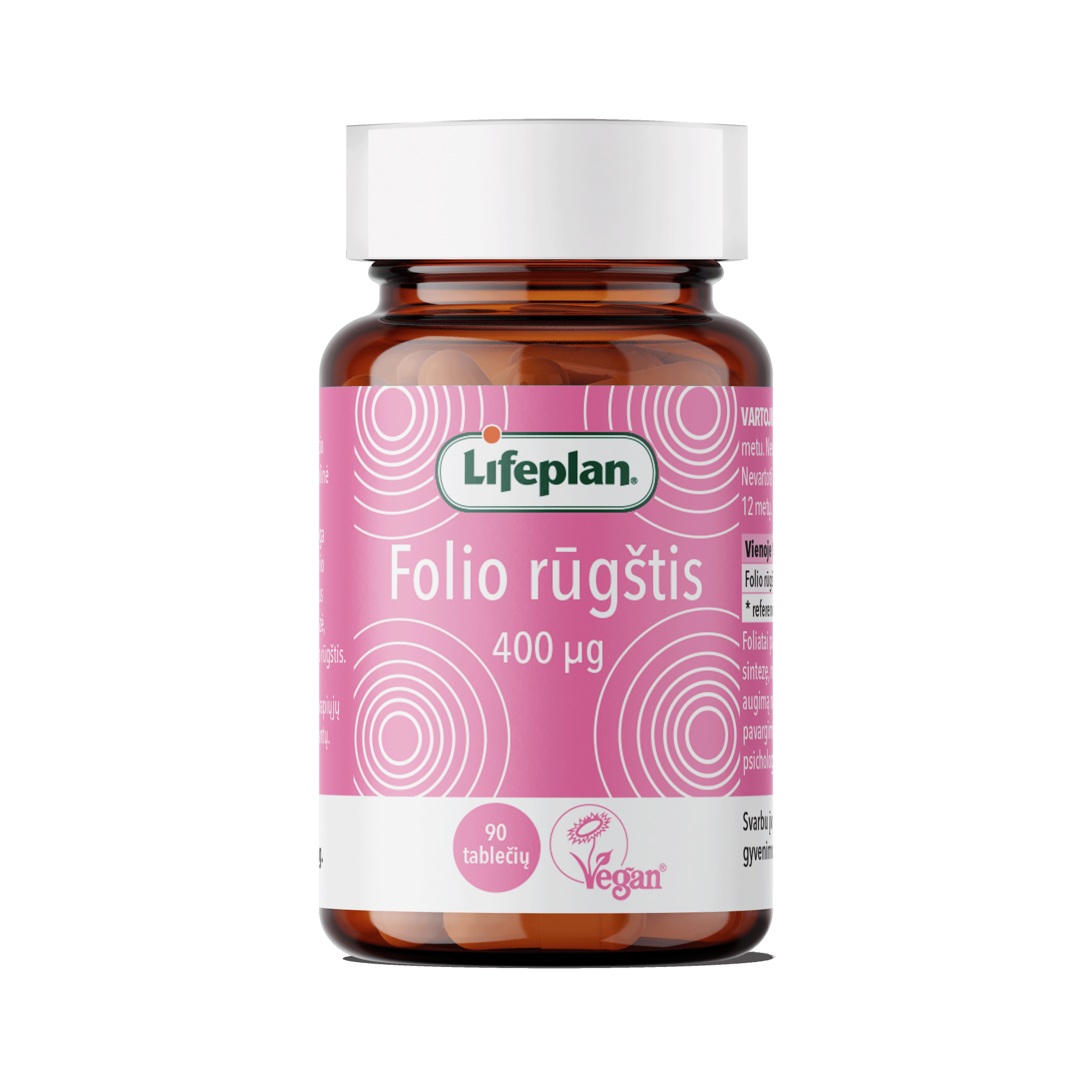 LIFEPLAN FOLIO RŪGŠTIS 400 mg, N90