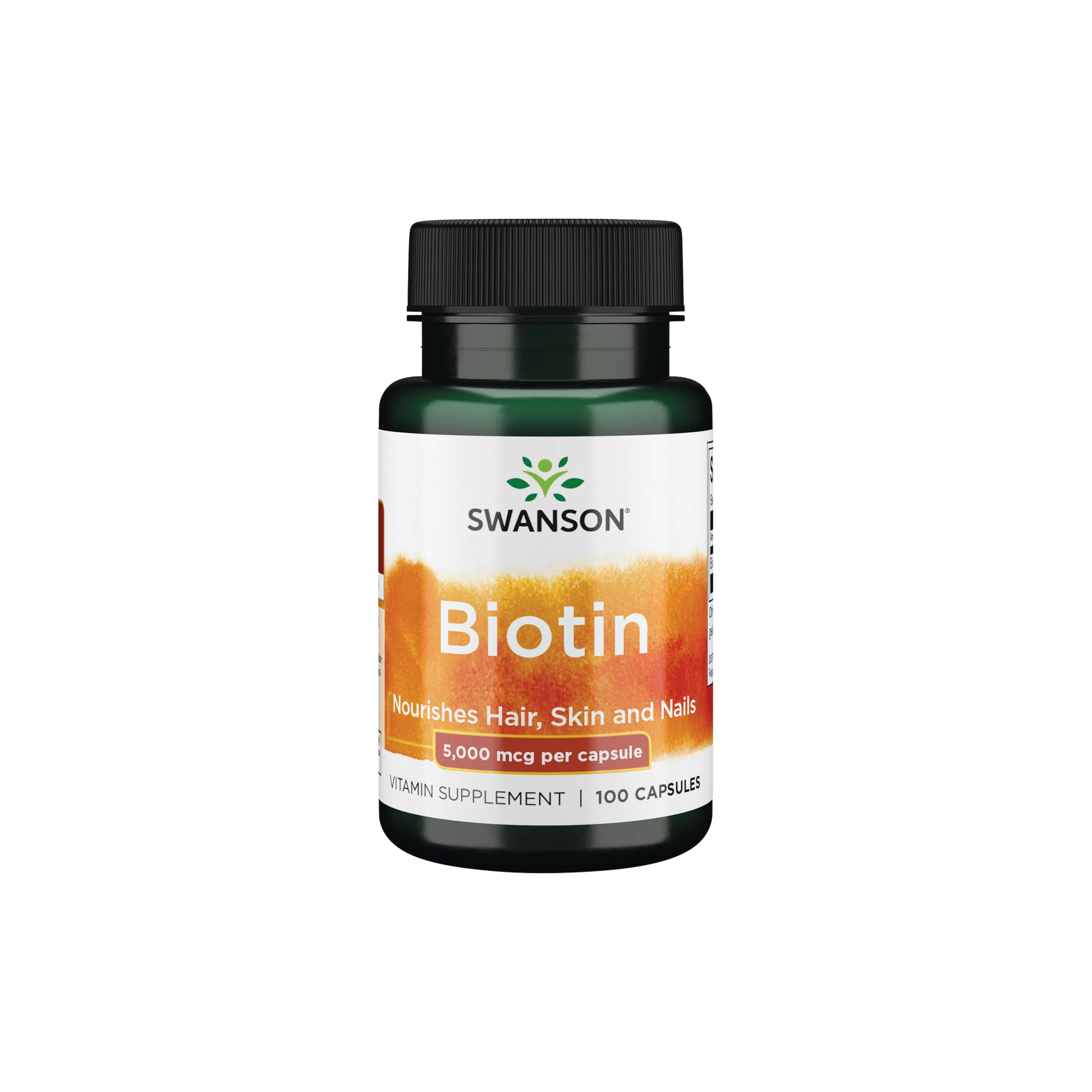 SWANSON BIOTINAS 5000 mcg minkštosios kapsulės, N100