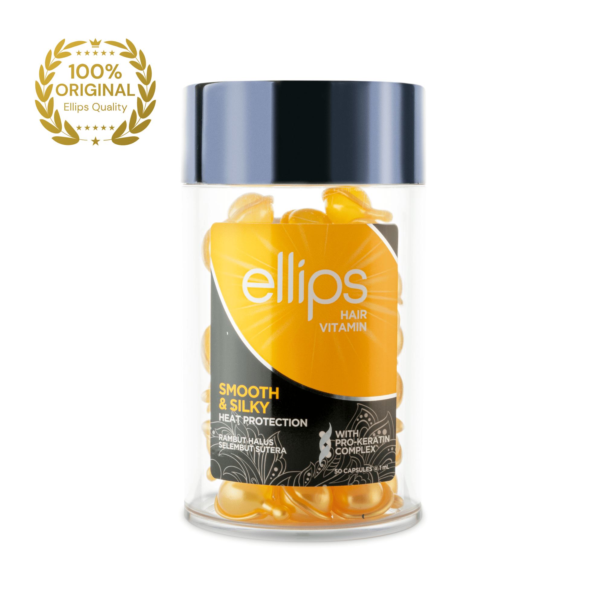ELLIPS tepami vitaminai drėgmės atstatymui su keratinu SMOOTH & SILKY PRO KERATIN N50