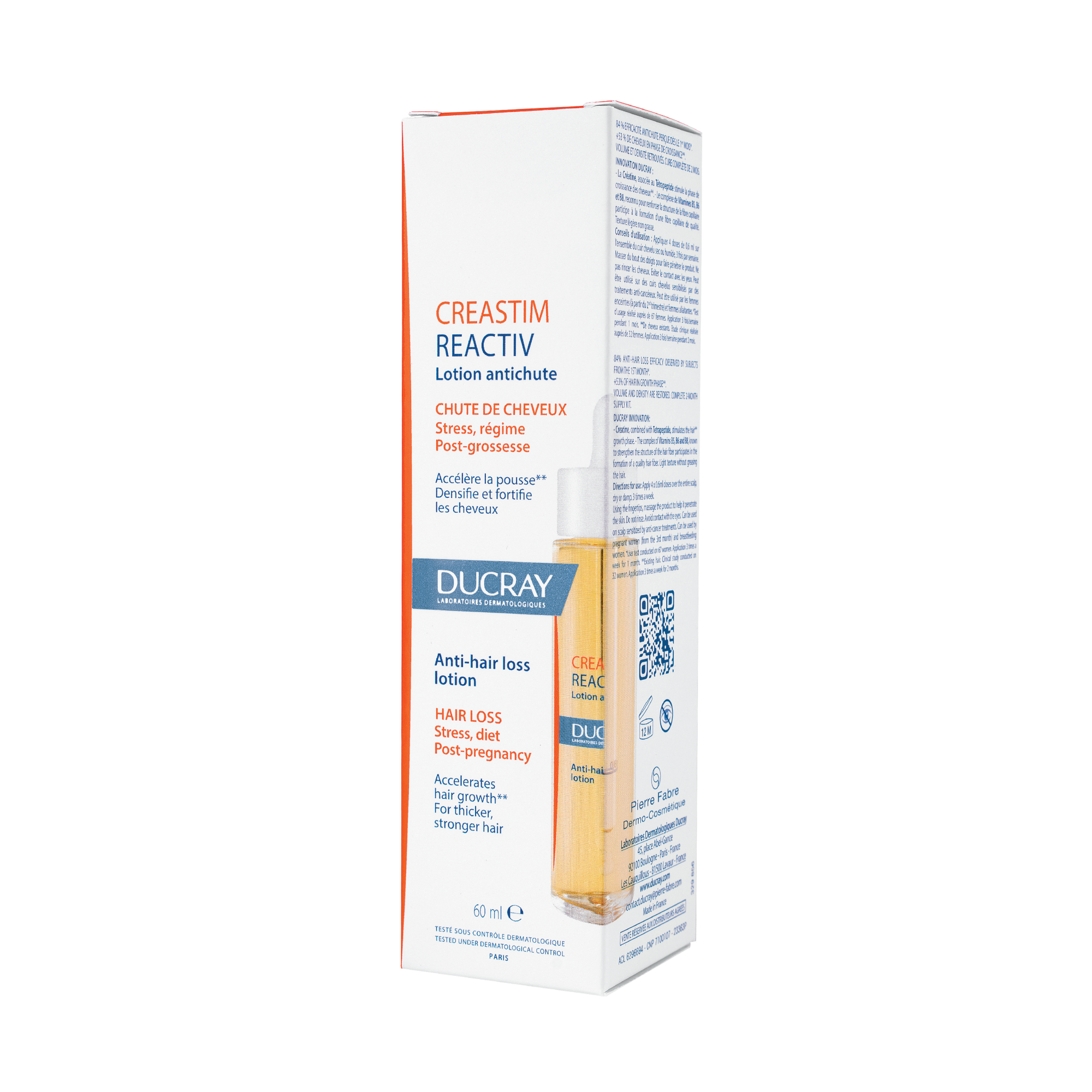 DUCRAY serumas nuo reakcinio plaukų slinkimo CREASTIM 60 ml