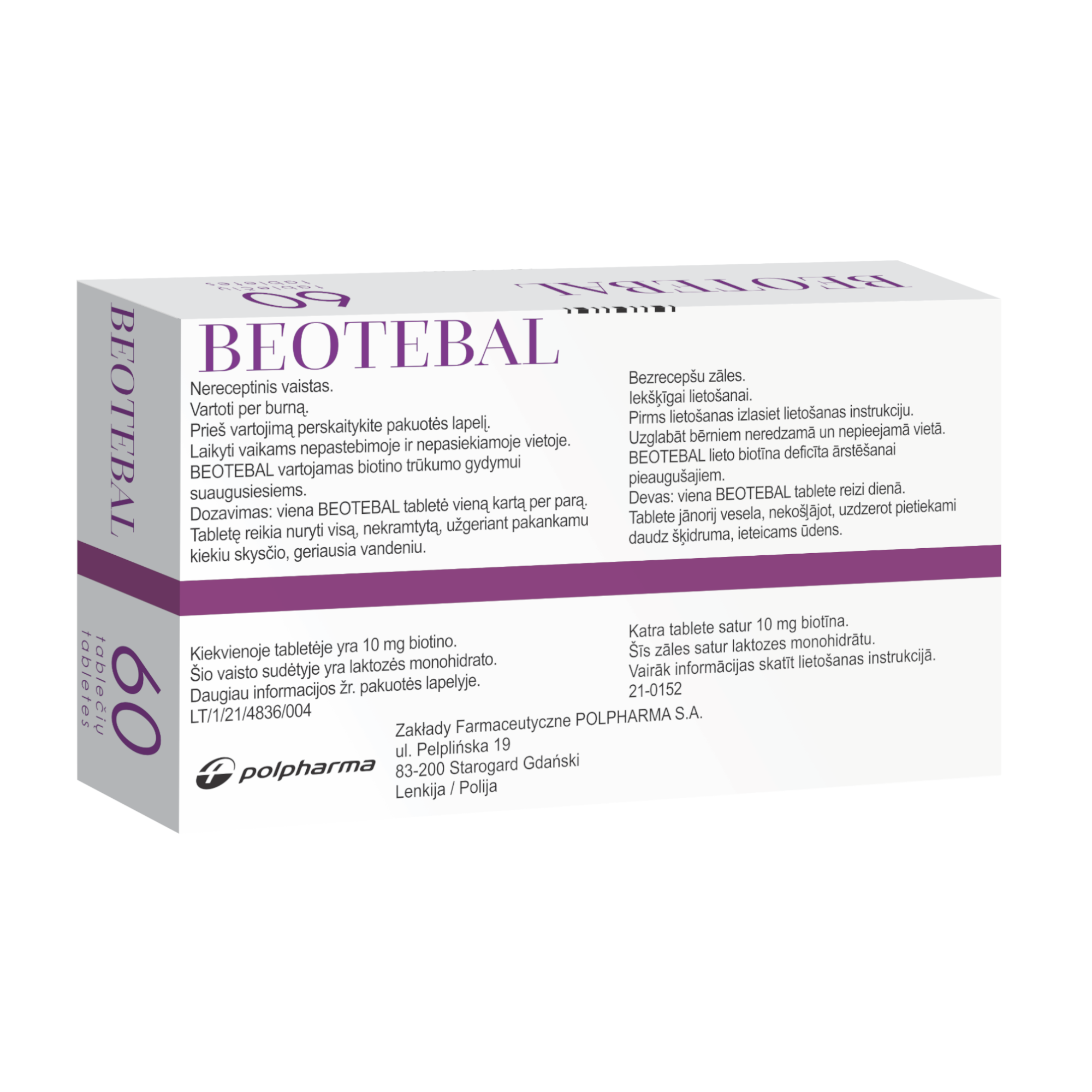 BEOTEBAL 10 mg tabletės N60