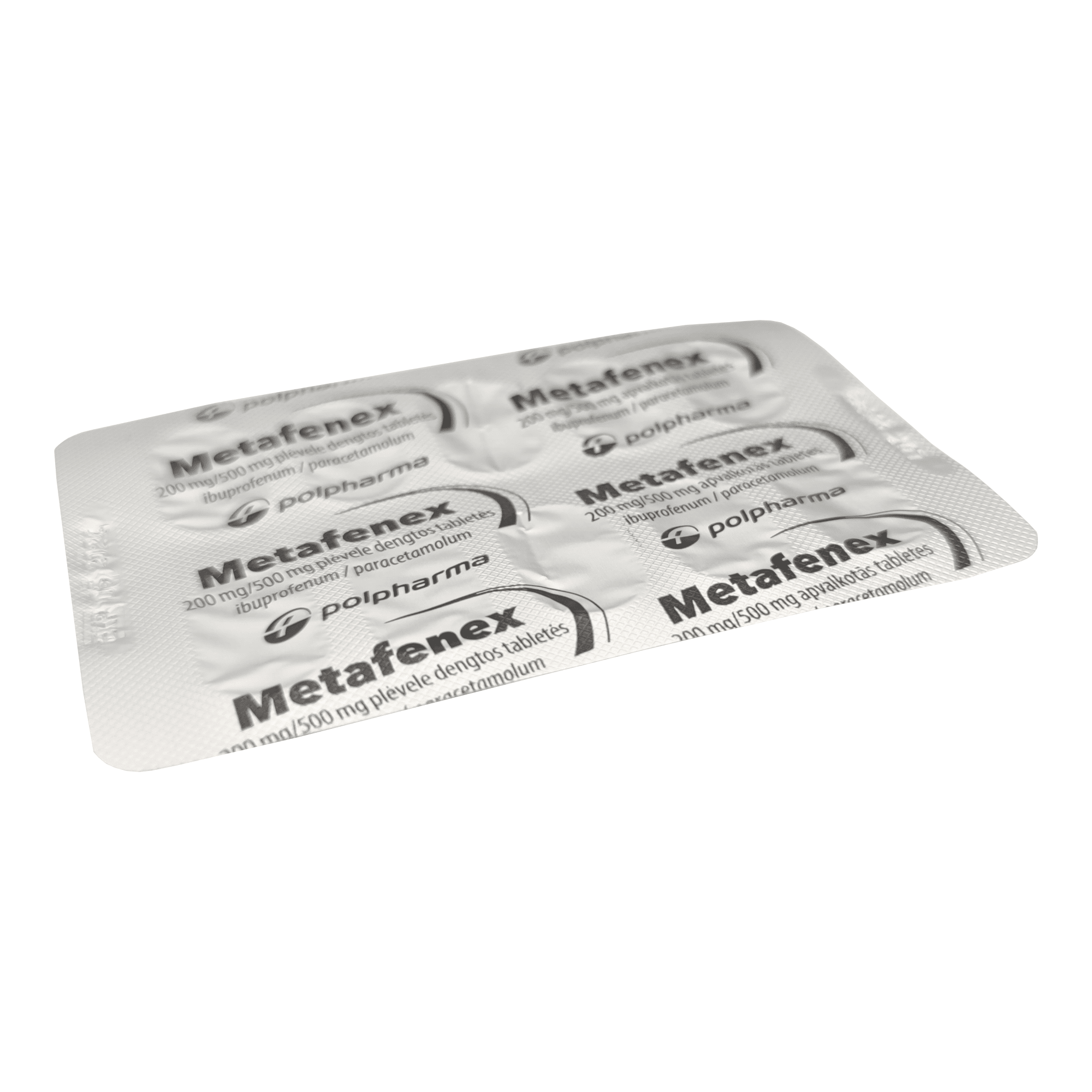 METAFENEX 200 mg/500 mg plėvele dengtos tabletės N10