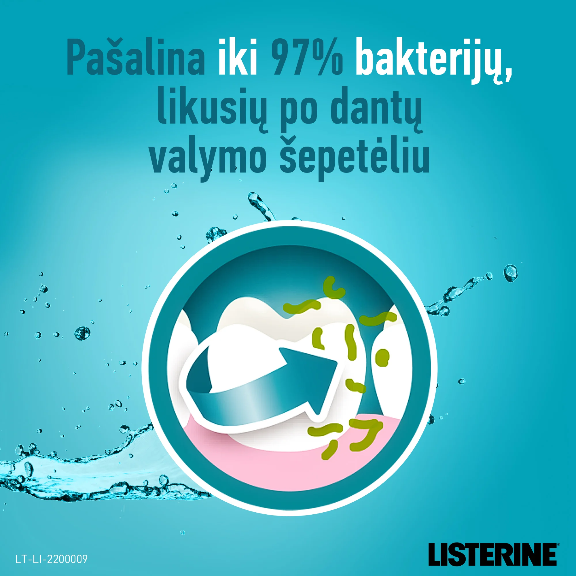 LISTERINE burnos skalavimo skystis COOLMINT MILD TASTE 1000 ml
